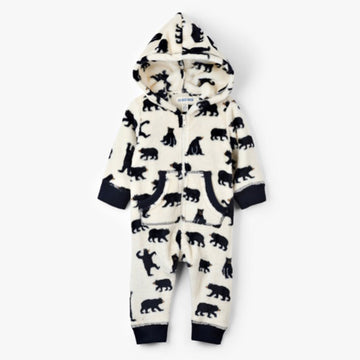 Bears Baby Hooded Fleece Jumpsuit